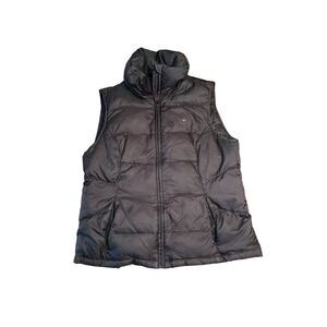 Tommy Hilfiger Womens L Navy Full Zip Down Insulated Puffer Vest